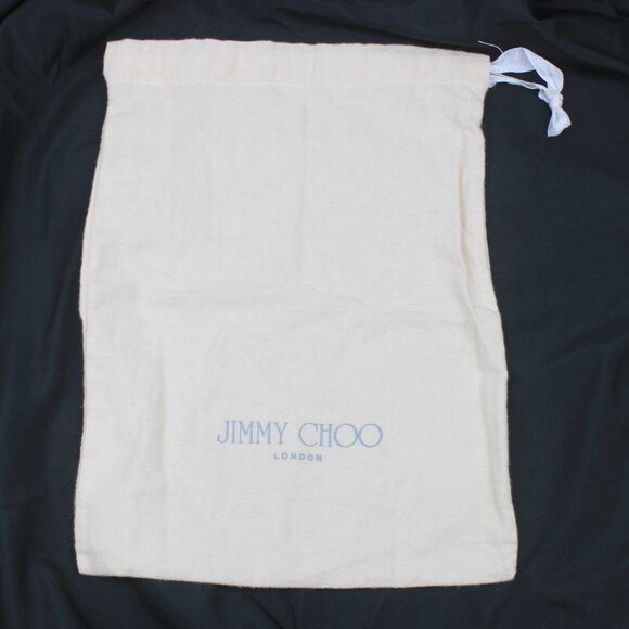 Jimmy Choo 14x10 Cream Drawstring Dust Bag - Picture 5 of 5